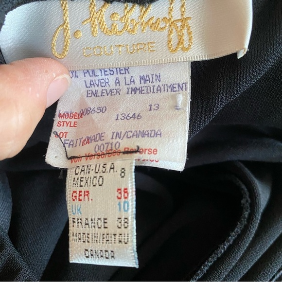 Joseph Ribkoff Couture Vintage Pant Set Camisole Duster Black Gold 8 - Picture 9 of 10